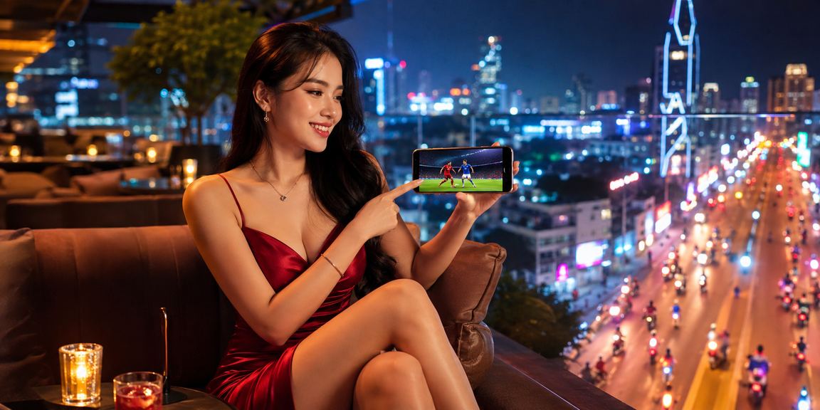 Cá cược thể thao sôi động tại thành phố Hồ Chí Minh với ánh đèn neon